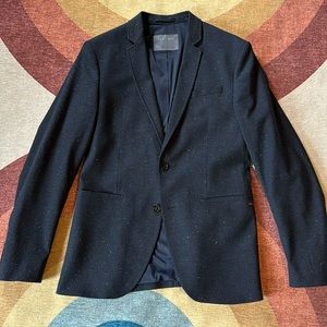 Zara Men’s Blazer, speckled Navy color